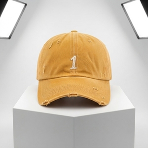 Gorra de Béisbol Personalizada One Apex con Efecto Desgastado, Logotipo Bordado, Algodón Lavado, Ajustable, Unisex, Estilo Urbano - Product Image 4