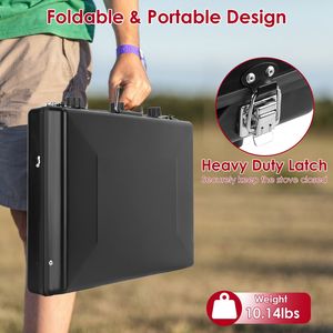 Fornello da Campeggio Portatile a 3 Fuochi a Propano 20000 BTU con Accensione Istantanea a Pulsante e Bruciatori Regolabili per Picnic e Barbecue - Product Image 4