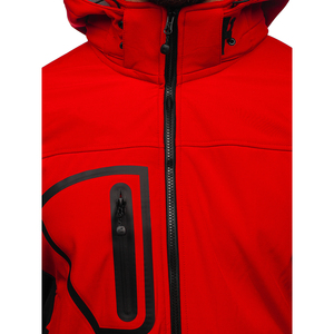 Veste softshell homme sur mesure, légère, imperméable, respirante, col montant, fermeture éclair, pour activités de plein air - Product Image 4
