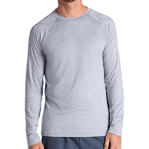 T-shirt pour homme de qualité supérieure, bleu, manches courtes, uni, polyester et élasthanne, col rond, écologique, respirant, tendance pour l'été - Product Image 3