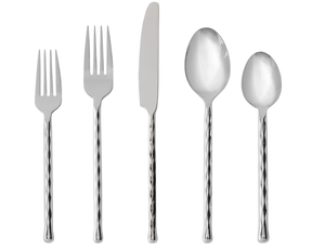 Juego de cubiertos de acero inoxidable elegante para siempre, el mejor acabado plateado, diseño personalizado, manijas encantadoras, juegos de cubiertos de calidad para venta al por mayor - Product Image 2