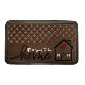 Tapete de Entrada de Polipropileno Estampado y Flocado de Primera Calidad HeartHome con Borde de Goma |   Tapete Antideslizante de Bienvenida para Entrada Interior |   Inicio - Product Image 1
