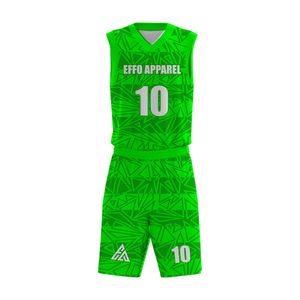 Ensemble de sport en maille pour hommes, vêtements de basketball personnalisés, marque privée, fabrication OEM, vente en gros directe d'usine - Product Image 1