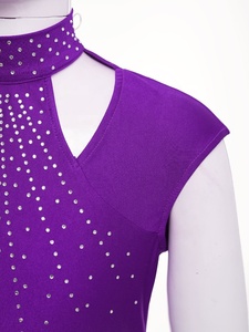 Ropa de baile de entrenamiento para niños de 6 a 16 años, traje de baile de escenario de patinaje artístico para niñas, ropa de gimnasia para niños, leotardos, ropa de actuación - Product Image 2