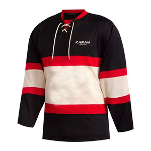 Diseña Tu Propia Camiseta de Hockey sobre Hielo con Nombre de Equipo Personalizado, Diseño Popular, Camiseta de Hockey sobre Hielo de Color Sólido - Product Image 2