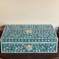 Elegant Bone Inlay Handcrafted Storage <b>Box</b> Polished Natural Design by Unique Crafts India for Jewelry & <b>Keepsakes</b> Gift - Product Image 2