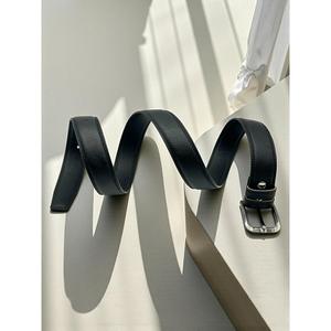 Cinturones de cuero PU de color negro, hechos a mano, ecológicos y sostenibles, cinturón de cuero a la moda para accesorios de vestir masculinos. - Product Image 1