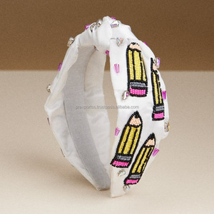 Bandeau pour crayon en perles réglable fait à la main, broderie florale, écologique, durable, léger, mode, emballage personnalisé, unisexe - Product Image 2