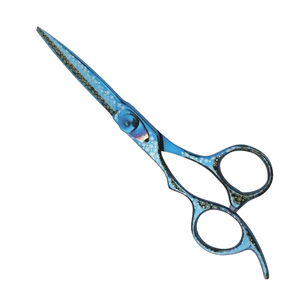 Professional Blue Titanium Hair Cutting <b>Scissors</b> Stainless Steel Barber Shears Salon Hairdressing <b>Scissor</b> OEM Custom Logo - Product Image 6