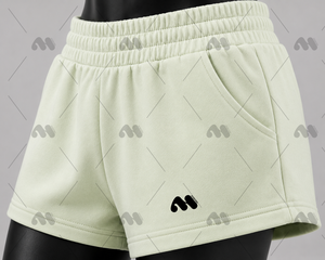 Women's 2 Piece Knitted Activewear Set Polo Crop Top High Waist Shorts Breathable Summer Casual Wear - Product Image 6