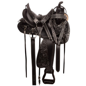 Selle de cheval d'extérieur haut de gamme avec rembourrage ergonomique et confortable pour les séances d'équitation quotidiennes - Product Image 1