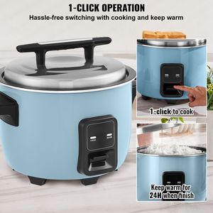 Cuociriso Commerciale da 40 Tazze con Pentola Interna Antiaderente Grande da 8,45 Qt/8 Litri, Cuociriso Commerciale a Cottura Rapida e Funzione Riscaldamento - Product Image 6