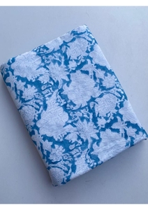 Tissu indien imprimé à la main motif floral, 100% coton, multicolore, pour la confection de robes et l'artisanat de couture, vente en gros - Product Image 3