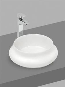 Durable Table Top Counter Top Wash <b>Basin</b> Ecliptic <b>Round</b> Ceramic Bathroom Sink Table Mounted Counter Mounted Design - Product Image 1