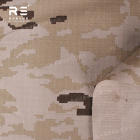 Tissu Ripstop Camouflage Pixelado Désert M09 Ejercito Arido TC Espagnol 65% Polyester 35% Coton Imperméable pour Uniformes Tactiques