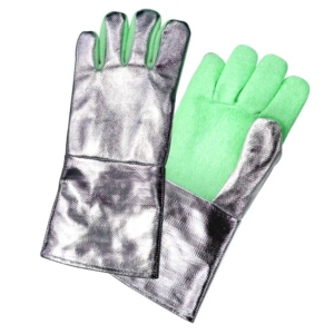 Heat Resistant Para Aramid Aluminized Gloves Personal <b>Fire</b> Fighting Welding Work Gloves <b>Fire</b> Protection Hand Arm Protection - Product Image 3
