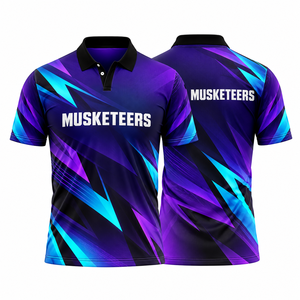 Ropa de Cricket 100% Poliéster, Personalizable con Nombre y Logotipo, Sublimación, Transpirable, Jersey Rojo y Blanco, Precio Económico - Product Image 5
