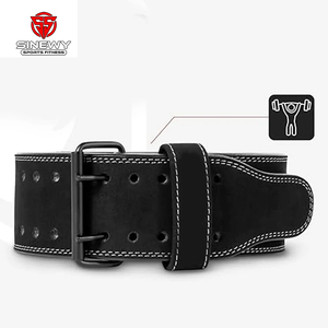 เข็มขัดยกน้ำหนักหนังแท้ เข็มขัดพยุงหลังสำหรับยกน้ำหนักชายและหญิง - Product Image 4