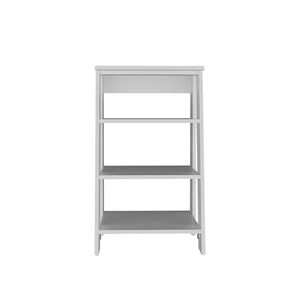 White Freestanding <b>Open</b> <b>Storage</b> Bathroom Shelf - Product Image 3