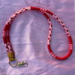 Custom Pattern Seed Beads Beaded <b>Lanyard</b> Neck Holder Eco Friendly Handmade Classic Portable Fashion Strap - Product Image 6