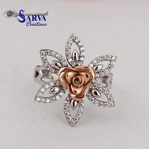 Anillo de Moissanita de Corte Redondo, Plata de Ley 925, Anillo de Compromiso y Boda Clásico para Mujer - Product Image 1