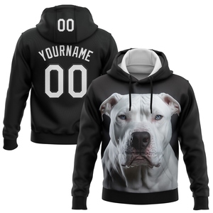Sweat à capuche sportif Dogo-argentino, nouveau design industriel, personnalisé, noir et blanc, motif 3D, vente en gros directe - Product Image 1