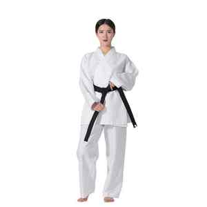 Traje de Karate Blanco Tradicional 100% Algodón Puro, Uniforme de Judo Profesional para Artes Marciales, para Entrenamiento y Eventos de Nivel Maestro - Product Image 1