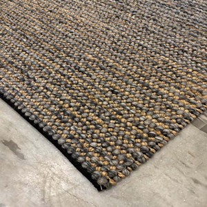 Hand Woven Handmade Super Chunky Loop Bobble Wool and Jute Rug Modern Extra Thick PET Friendly Home Use - Product Image 1