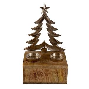 Haute vente en aluminium ange argent finition dans une base de bague en bois cadeaux de décoration de noël uniques sur mesure - Product Image 4