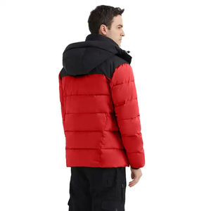 เสื้อแจ็คเก็ตพัฟเฟอร์แบบกำหนดเองสำหรับผู้ชาย แจ็คเก็ตผ้าฝ้ายบุขนเป็ด ระบายอากาศได้ดี แจ็คเก็ตผู้ชายสองสี คุณภาพพรีเมียม สำหรับใช้งานทั่วไป - Product Image 6