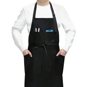 Tabliers de cuisine imperméables et résistants à l'huile avec 4 poches pour hommes et femmes, tablier de cuisinier réglable, doux et anti-déchirure pour la pâtisserie - Product Image 3