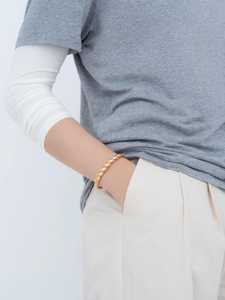 Custom 14K 18K Solid Gold Conch Shell <b>Bangle</b> Bracelets Minimalist Elegant Statement Cuff <b>for</b> Women <b>Men</b> Everyday Modern Wholesale - Product Image 5