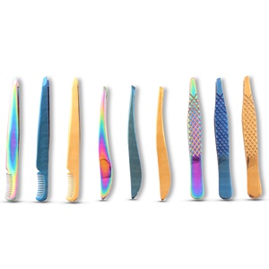 Marque privée Meilleure pince à épiler pour les sourcils et les poils du visage Pince à épiler inclinée en acier inoxydable de 1.5mm d'épaisseur Durable et facile à utiliser - Product Image 5