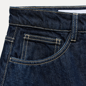 High Quality Mid Rise <b>Balloon</b> Hemline Mini Denim Skirt <b>Balloon</b> Skirt Fashionable Contrasting Seam Detail Denim Mini Skirts - Product Image 6