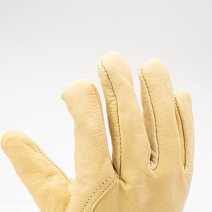 Cow Grain Leather <b>Driver</b> <b>Gloves</b> Soft & Comfortable with Durable Lining Abrasion Resistant Heavy Duty Safety <b>Gloves</b> for Gardening - Product Image 4