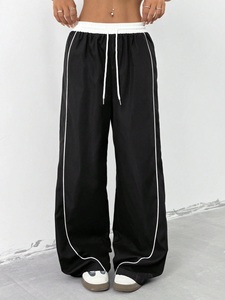 Winter New Customized Logo Women Regular Fit Canvas Mid Waist <b>Cargo</b> Jogging <b>Trousers</b> - Product Image 6