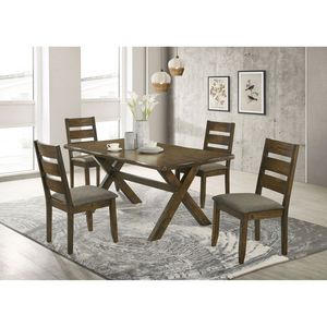Tavolo da Pranzo Rettangolare in Noce Nocciola Collezione Carbon - Product Image 6