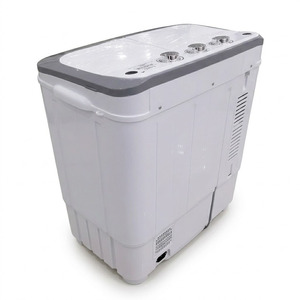 Lave-linge semi-automatique compact Sudex PWM-90 5KG à double cuve, laveuse-sécheuse électrique pour usage domestique en petite maison - Product Image 3