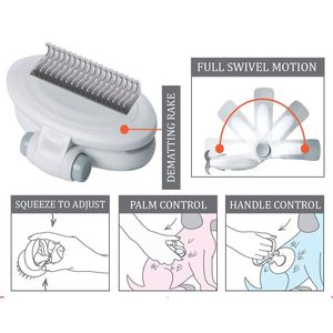 Peigne de voyage pivotant Gyrater pour le toilettage et le démêlage de votre animal à poils longs - Product Image 6