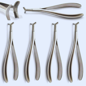 Pince orthodontique manuelle droite et courbée en acier inoxydable de haute qualité, à pointe dentelée, instruments dentaires de qualité Classe II - Product Image 3