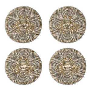 Sous-verre brodé perlé de qualité supérieure, style bohème, épaisseur 5 mm, couleur personnalisable, pour la maison, la table, la décoration, les fêtes - Product Image 5