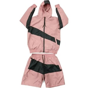 High Quality Unisex Custom Puff Printing Hoodie Short <b>Sets</b> Breathable Elastic Waist Closure for Men - Product Image 3