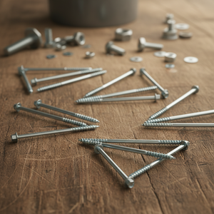 Class 4.8 & 6.8 Zinc Plated Carbon Steel Hex Head Partial Thread Lag <b>Screws</b> M6-M12 Metric/Inch DIN/ANSI Standard PDC Model 13 - Product Image 1