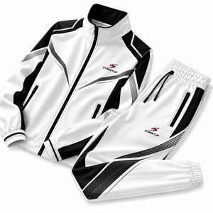 Ensemble de blousons de motard deux pièces unisexe patchwork printemps-automne 2026, imperméable, haute qualité, décontracté, simple, streetwear haut de gamme - Product Image 3