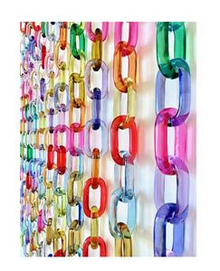 Cadena de Resina Decorativa, Precio Accesible, Accesorios de Lujo, Multiusos, Cadena Acrílica Gruesa, Decoración de Pared - Product Image 1