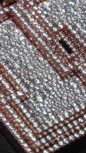 Silver 10K 14K 18K Geometric Number <b>Pendant</b> Wholesale Numeric Charm Streetwear Lab Grown Diamond Jewelry Supplier Multi Layer - Product Image 2