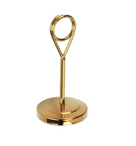Black Nickel Stainless Steel Metal <b>Table</b> Top Clip Menu <b>Card</b> Holder - Product Image 1