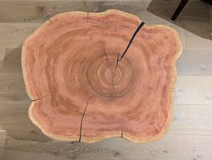 Mesa de Centro de Madera de Cedro Natural con Resina Epoxi, Patas de Metal con Diseño de Horquilla, Diseño Moderno, Hecha a Mano, Ecológica - Product Image 6