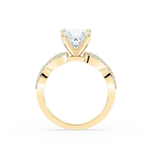 Anillo de compromiso con diamante de talla princesa de un quilate y piedras laterales, elegante y clásico, joyería para mujer, artesanía fina y atemporal. - Product Image 6