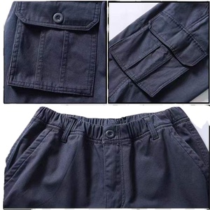 Men's Casual Straight <b>Cargo</b> <b>Pants</b>-Durable Breathable <b>Waterproof</b> 100% Cotton Fabric Multi-Pocket Design Mid Waist Work Travel - Product Image 3